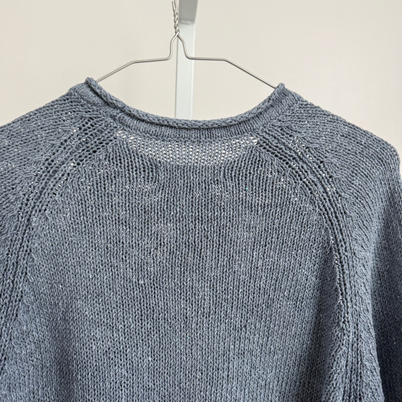 Men's Outerknown Gray Cotton Blend Sweater - Picture 8 of 9